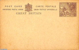 Great Britain 1924 Postcard 1.5d Year 1924, Unused Postal Stationary - Brieven En Documenten