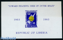 Liberia 1963 Space S/s Imperforated, Unused (hinged), Transport - Space Exploration - Autres & Non Classés
