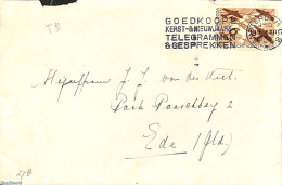 Netherlands 1935 NVPH No. 278 On Cover To Ede, Postal History, Transport - Aircraft & Aviation - Storia Postale