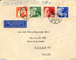 Netherlands Indies 1939 Airmail Letter From DJEMBER To Roden, Postal History - Other & Unclassified