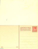 Netherlands 1926 Reply Paid Postcard 10/10c, EXP. Inverted On Reply Card, Unused Postal Stationary - Covers & Documents