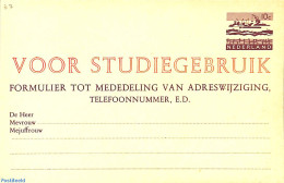 Netherlands 1966 Postcard 10c, KOSTELOOS VOOR STUDIEGEBRUIK, Unused Postal Stationary - Brieven En Documenten
