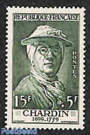 France 1956 15+5f, Jean-Baptiste Simeon Chardin,  Stamp Out Of Set, Mint NH, Art - Self Portraits - Unused Stamps