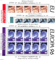 Gibraltar 1996 Europa 4 M/s (= 10 Sets), Mint NH, History - Europa (cept) - Gibraltar