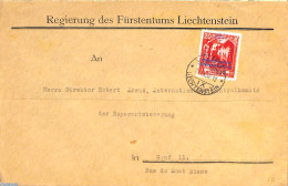 Liechtenstein 1933 Official Mail With Mi.No D3A (perf. 10.5), Postal History - Covers & Documents