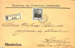 Liechtenstein 1936 Official Mail With Mi.No. D7A, Postal History - Cartas & Documentos