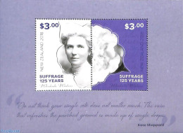 New Zealand 2018 Suffrage 125 Years S/s, Mint NH - Unused Stamps