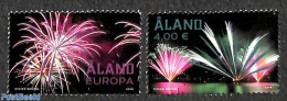 Aland 2018 Fireworks 2v, Mint NH, Art - Fireworks - Ålandinseln