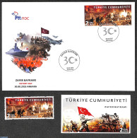 Türkiye 2018 Folder Zafer Bayrami 1v+ S/s + Fdc, Mint NH - Sonstige & Ohne Zuordnung