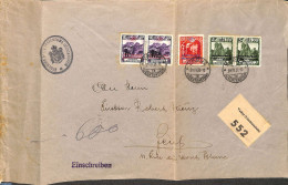 Liechtenstein 1932 Official Registered Mail (all Stamps Perf. 11.5), Postal History - Briefe U. Dokumente