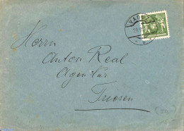Liechtenstein 1924 Letter From Vaduz To Friesen With Mi.No. 63, Postal History - Storia Postale