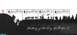 Gibraltar 2018 Centenary Of The End Of World War I 4v M/s, Mint NH, History - Militarism - World War I - Militaria