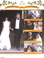 Grenada 2018 Prince Harry And Meghan Markle Wedding 4v M/s, Mint NH, History - Kings & Queens (Royalty) - Familles Royales