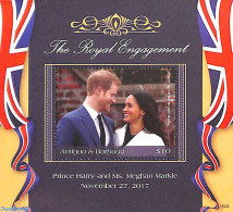 Antigua & Barbuda 2018 The Royal Engagement S/s, Mint NH, History - Kings & Queens (Royalty) - Familles Royales