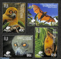Fiji 2015 Fiji Flying Fox 4v, Mint NH, Nature - Animals (others & Mixed) - Wild Mammals - Other & Unclassified