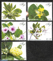 Fiji 2015 Medical Plants 5v, Mint NH, Health - Nature - Health - Flowers & Plants - Other & Unclassified