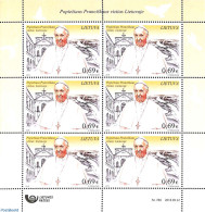 Lithuania 2018 Pope's Visit M/s, Mint NH, Religion - Pope - Religion - Pausen