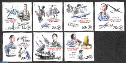 Singapore 2018 Airforce 7v, Mint NH, Transport - Aircraft & Aviation - Airplanes