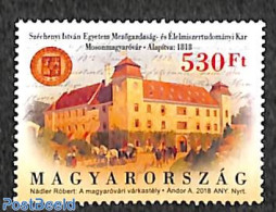 Hungary 2018 University Szechenyl Istvan 1v, Mint NH, Nature - Science - Horses - Education - Art - Handwriting And Au.. - Unused Stamps