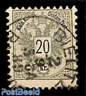 Austria 1883 20Kr, Perf.10.5, Used BIELITZ, Used - Gebraucht