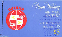 Guyana 1984 Royal Wedding Booklet, Overprinted Olympics 1984, Mint NH, Kings & Queens (Royalty) - Olympic Games - Stam.. - Familias Reales