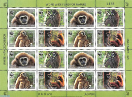 Laos 2008 WWF, M/s (with 4 Sets), Mint NH, Nature - Monkeys - World Wildlife Fund (WWF) - Laos