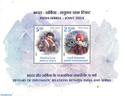 India 2018 Joint Issue Serbia S/s, Mint NH, Science - Various - Physicians - Joint Issues - Unused Stamps