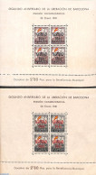 Spain 1941 Barcelone, Christmas 2 S/s, Mint NH, Religion - Christmas - Unused Stamps