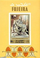 Fujeira 1972 Sculptures, Michelangelo S/s, Imperforated, Mint NH, Michelangelo - Sculpture - Escultura