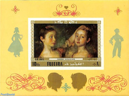 Fujeira 1972 Children On Paintings S/s, Imperforated, Mint NH, Art - Paintings - Fujeira