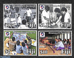 Fiji 2018 Peace Corps 4v, Mint NH, Various - Maps - Geografía