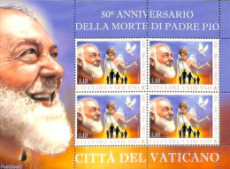 Vatican 2018 50th Death Anniversary Of Padre Pio M/s, Mint NH - Nuevos