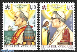 Vatican 2018 Pope Paul VI & Pope John Paul I 2v, Mint NH, Religion - Pope - Ongebruikt