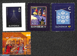 Slovenia 2018 Christmas 4v S-a, Mint NH, Religion - Christmas - Noël