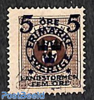 Sweden 1916 5+5o On 5o, Stamp Out Of Set, Unused (hinged) - Neufs