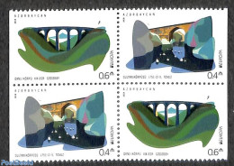 Azerbaijan 2018 Europa, Bridges 4v (from Booklet), Mint NH, History - Europa (cept) - Art - Bridges And Tunnels - Bridges