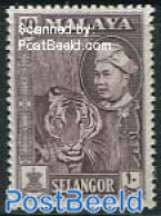 Malaysia 1957 Selangor, 10c, Stamp Out Of Set, Mint NH, Nature - Cat Family - Autres & Non Classés