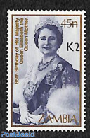 Zambia 1991 Queen Mother 2k On 45n 1v, Mint NH, History - Kings & Queens (Royalty) - Koniklijke Families