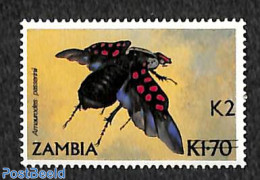 Zambia 1991 Beetle 2k On 1.70 1v, Mint NH, Nature - Insects - Zambie (1965-...)