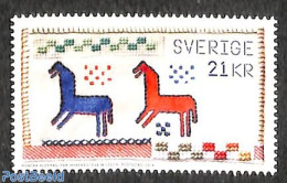 Sweden 2019 Handicrafts 1v, Mint NH, Nature - Various - Horses - Textiles - Art - Handicrafts - Unused Stamps
