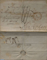 Netherlands 1855 Letter From Ossendrecht To Amsterdam, Postal History - Covers & Documents