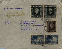 Netherlands Indies 1946 Letter From MEDAN To Switzerland, Postal History - Andere & Zonder Classificatie