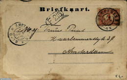 Netherlands, Grootrond Cancellations 1901 Postcard With Grootrond OEGSTGEEST, Postal History - Other & Unclassified
