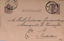 Netherlands, Grootrond Cancellations 1899 Postcard With Grootrond LISSE, Postal History - Andere & Zonder Classificatie