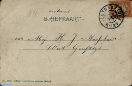 Netherlands, Grootrond Cancellations 1907 Postcard With Grootrond WESTGRAFTDIJK, Postal History - Other & Unclassified