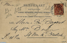 Netherlands, Grootrond Cancellations 1905 Postcard With Grootrond SCHEVENINGEN-KURHAUS, Postal History - Andere & Zonder Classificatie