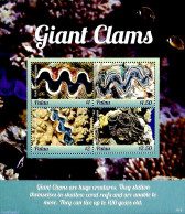 Palau 2018 Giant Clams 4v M/s, Mint NH, Nature - Shells & Crustaceans - Mundo Aquatico