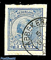 Netherlands, Kleinrond Cancellations 1896 Kleinrond ABBEKERK On NVPH No. 35, Used - Otros & Sin Clasificación