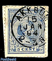 Netherlands, Kleinrond Cancellations 1894 Kleinrond AKKRUM On NVPH No. 35, Used - Other & Unclassified