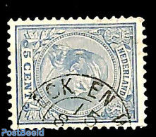 Netherlands, Kleinrond Cancellations 1895 Kleinrond ECK EN WIEL On NVPH No. 35, Used - Andere & Zonder Classificatie